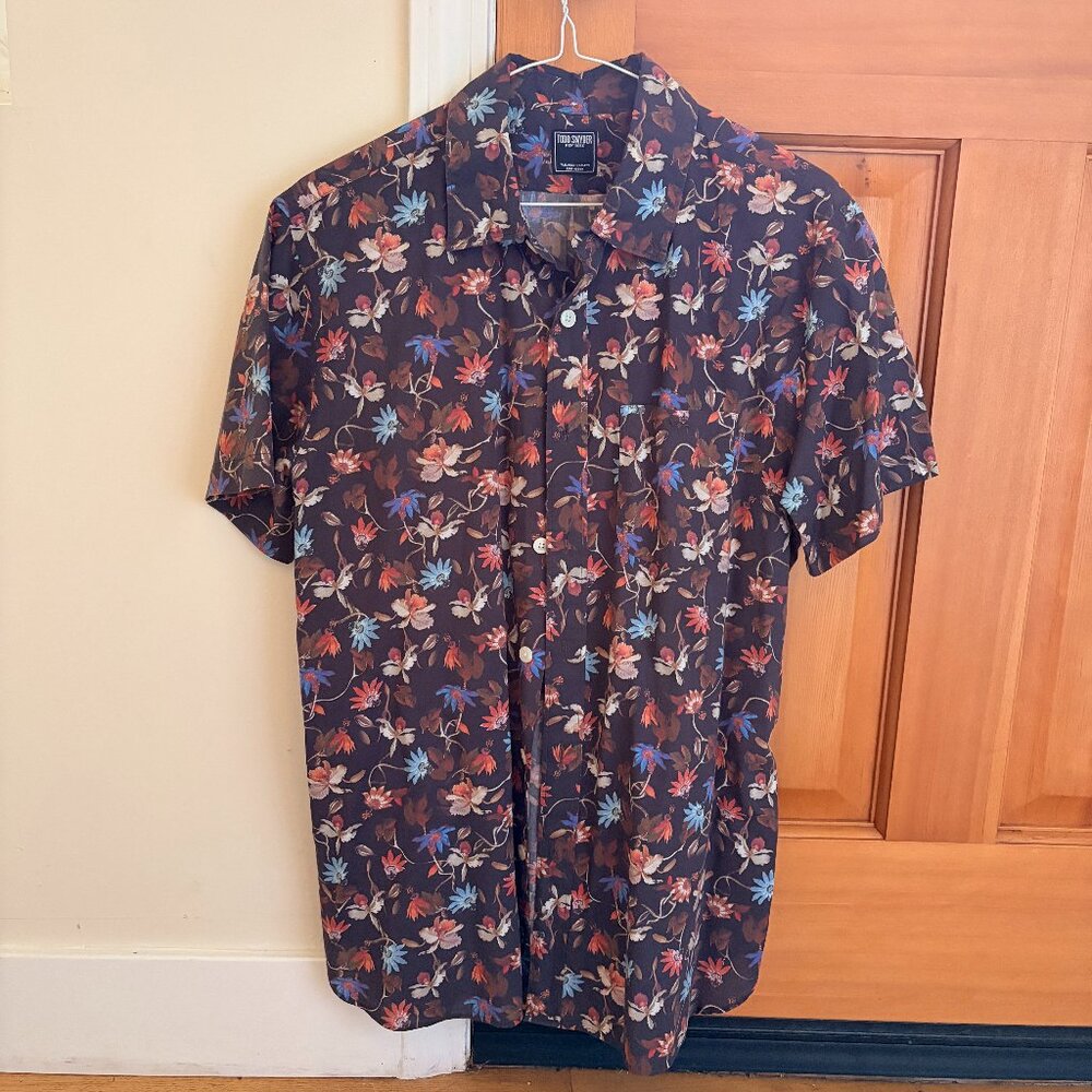 Todd Snyder Short Sleeve Floral Shirt — Med